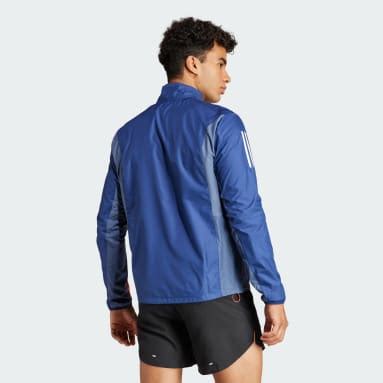 adidas laufjacke herren blau|Laufjacken für Herren bringen dich an dein Ziel .